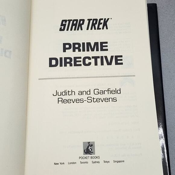 Star Trek Prime Directive by J. and G. Reeves-Stevens - HC book - Picture 8 of 10